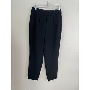 NEW Express Womens‎ 8R Black Pleated Ankle Super High Rise Pants Career Office
